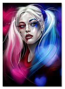 Obraz na plátně Portrét Harley Quinn - Dmitry Belov Rozměry: 40 x 60 cm