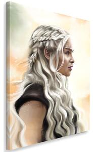 Obraz na plátně Hra o trůny, portrét Daenerys Targaryen - Dmitry Belov Rozměry: 40 x 60 cm