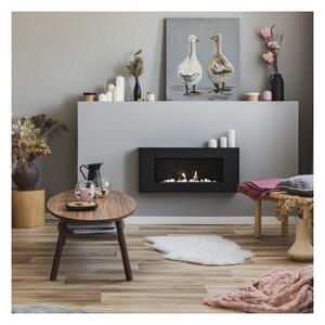 Kratki DELTA/FLAT/TUV - Nástěnný BIO krb DELTA/FLAT 40x90 cm 1,5kW černá