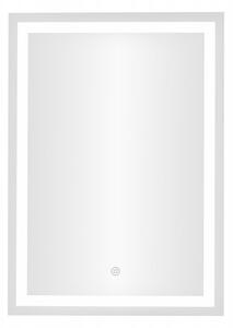 Zrcadlo do koupelny LED nástěnné 50x70 cm 3 barvy dotykový spínač ModernHome