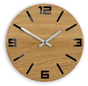 Nástěnné hodiny ModernClock béžové 33,5 cm