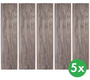Dřevěný akustický panel, 2400 x 600 mm, B2BP005, balení 5 ks, dub mořený