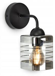Nástěnné svítidlo Luxolar černé matné skleněné E27 60 W