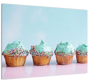 Skleněný obraz cupckes (70x50 cm)
