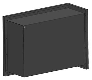 InFire - Rohový BIO krb 45x60 cm 3kW černá
