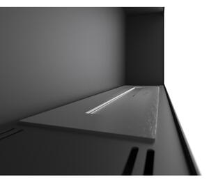 InFire - Nástěnný BIO krb 44x91 cm 3kW černá