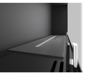 InFire - Nástěnný BIO krb 44x91 cm 3kW černá
