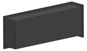 InFire - Rohový BIO krb 45x120 cm 3kW černá