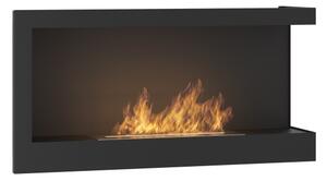 InFire - Rohový BIO krb 45x90 cm 3kW černá