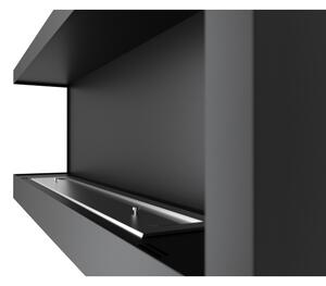InFire - Rohový BIO krb 45x120 cm 3kW černá