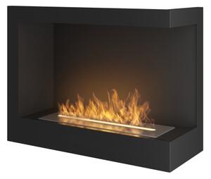 InFire - Rohový BIO krb 45x60 cm 3kW černá