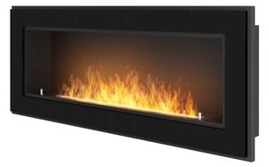 InFire - Vestavěný BIO krb 49x120 cm 3kW černá