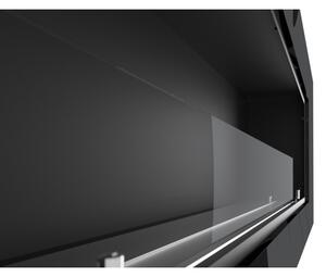 InFire - Vestavěný BIO krb 49x120 cm 3kW černá