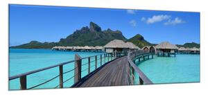 Obraz skleněný ostrov Bora Bora - 70 x 100 cm