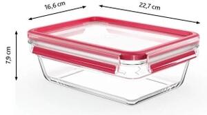 Tefal - Dóza na potraviny 1,3 l MSEAL GLASS červená/sklo