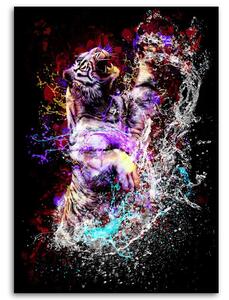 Obraz na plátně Duhový tygr - Dmitry Belov Rozměry: 40 x 60 cm