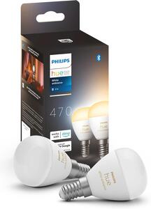 Philips Hue White Ambiance Chytrá LED žárovka E14 2 kusy Bluetooth
