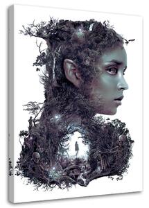 Obraz na plátně Ženská postava a magický les - Barrett Biggers Rozměry: 40 x 60 cm