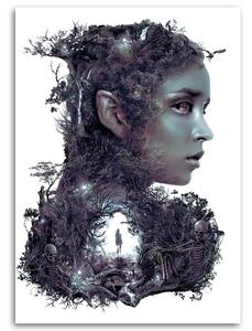 Obraz na plátně Ženská postava a magický les - Barrett Biggers Rozměry: 40 x 60 cm