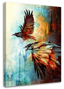 Obraz na plátně Dva letící ptáci - Barrett Biggers Rozměry: 40 x 60 cm