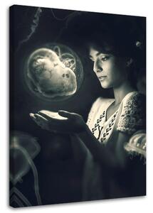 Obraz na plátně Dívka s magií v rukou - Barrett Biggers Rozměry: 40 x 60 cm