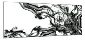Obraz skleněný abstraktní černý kouř - 50 x 70 cm