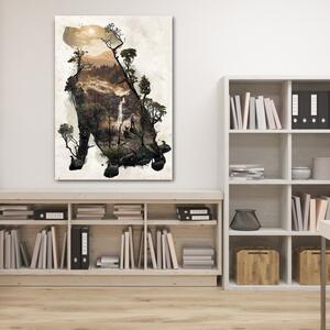 Obraz na plátně Pes a cesta lesem - Barrett Biggers Rozměry: 40 x 60 cm