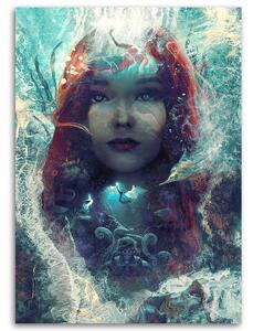 Obraz na plátně Malá mořská víla Arielka - Barrett Biggers Rozměry: 40 x 60 cm