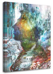 Obraz na plátně Magická postava v lese - Barrett Biggers Rozměry: 40 x 60 cm