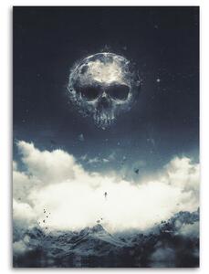 Obraz na plátně Lebka na obloze - Barrett Biggers Rozměry: 40 x 60 cm