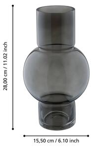 Eglo 421231 - Skleněná váza AMPITABE 28x15,5 cm černá