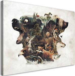 Obraz na plátně Lesní zvěř - Barrett Biggers Rozměry: 60 x 40 cm