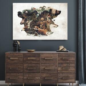 Obraz na plátně Lesní zvěř - Barrett Biggers Rozměry: 60 x 40 cm