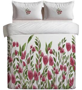 POVLEČENÍ, krémová, zelená, pink, 155/220 cm - Povlečení, Online Only