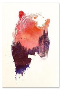Obraz na plátně Les v podobě medvěda - Robert Farkas Rozměry: 40 x 60 cm