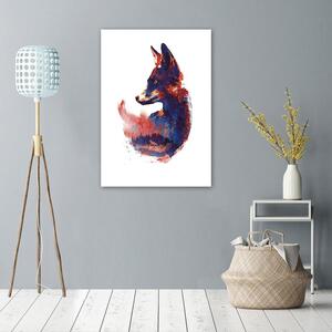 Obraz na plátně Malá fialová liška - Robert Farkas Rozměry: 40 x 60 cm