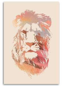 Obraz na plátně Portrét hrdého lva - Robert Farkas Rozměry: 40 x 60 cm