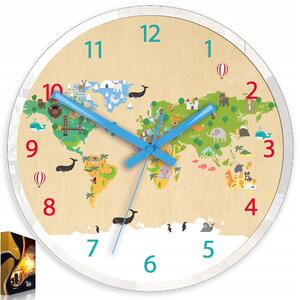 Nástěnné hodiny ModernClock vícebarevné 30 cm