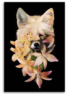 Obraz na plátně Liška v lila květech - Robert Farkas Rozměry: 40 x 60 cm