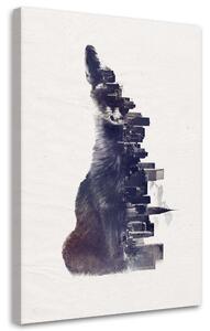 Obraz na plátně Liška ve městě - Robert Farkas Rozměry: 40 x 60 cm