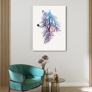 Obraz na plátně Vlk a větve - Robert Farkas Rozměry: 40 x 60 cm