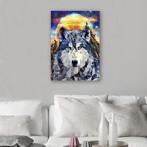 Obraz na plátně Vlk jako ručně malovaný - Cantu Rozměry: 40 x 60 cm