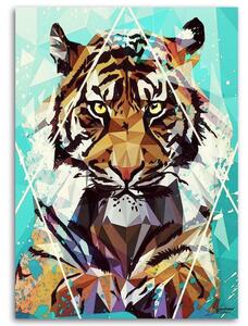 Obraz na plátně Tygr jako ručně malovaný - Cantu Rozměry: 40 x 60 cm