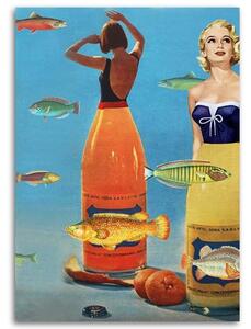 Obraz na plátně Žena v sukni z láhve - Lili Chartrand Rozměry: 40 x 60 cm