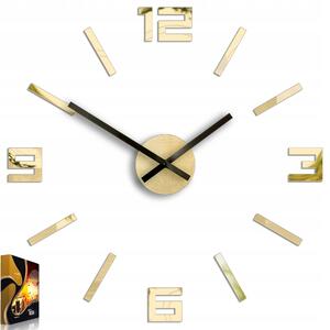 Nástěnné hodiny ModernClock zlaté 50 cm