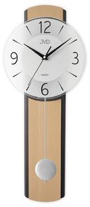 ELEGANTNÍ DŘEVĚNÉ NÁSTĚNNÉ HODINY S KYVADLEM JVD NS22017.68 DO OBÝVACÍHO POKOJE