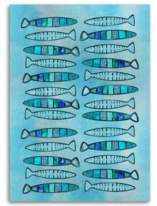 Obraz na plátně Tyrkysové ryby - Andrea Haase Rozměry: 40 x 60 cm