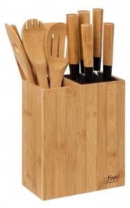Stojan na nože 5five Simply Smart 35 cm, hnědý bambus