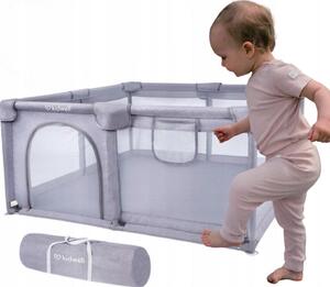 Kidwell DĚTSKÁ OHRÁDKA POSTÝLKA DĚTSKÉ HŘIŠTĚ FANKO 134x134 Grey