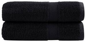 Premium ručníky SOLUND 2 ks černé 50 x 100 cm 600 g/m² 137425